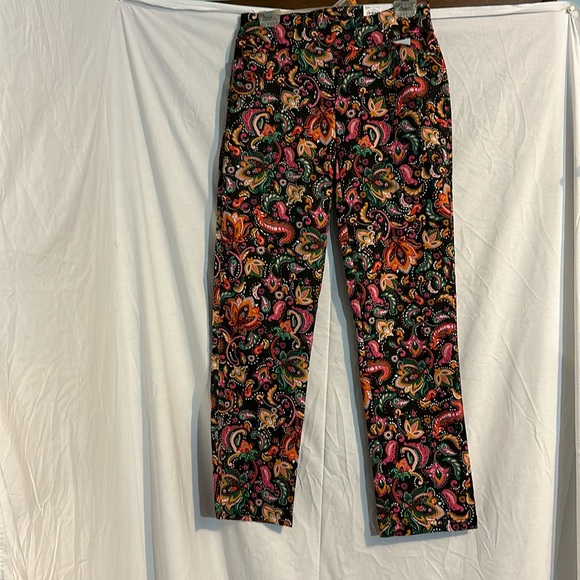 croft & barrow Pants - Croft & Barrow Paisley Print Straight Leg Pants